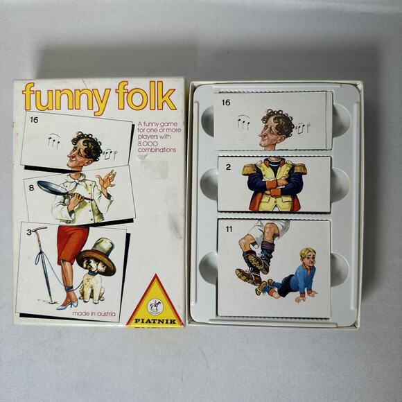 VINTAGE 1965 PIATNIK FUNNY FOLK MISFITS No4363 ***COMPLETE*** - Picture 6 of 7